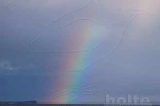 Regenbogen über dem Greifswalder Bodden