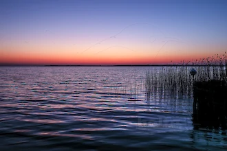Sonnenaufgang am Peenestrom